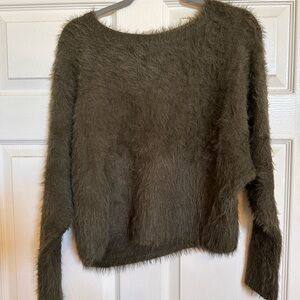 Jessica Simpson Textured Khaki Sweater
